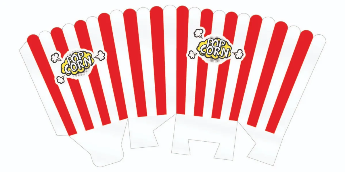How To Make Popcorn Box Template