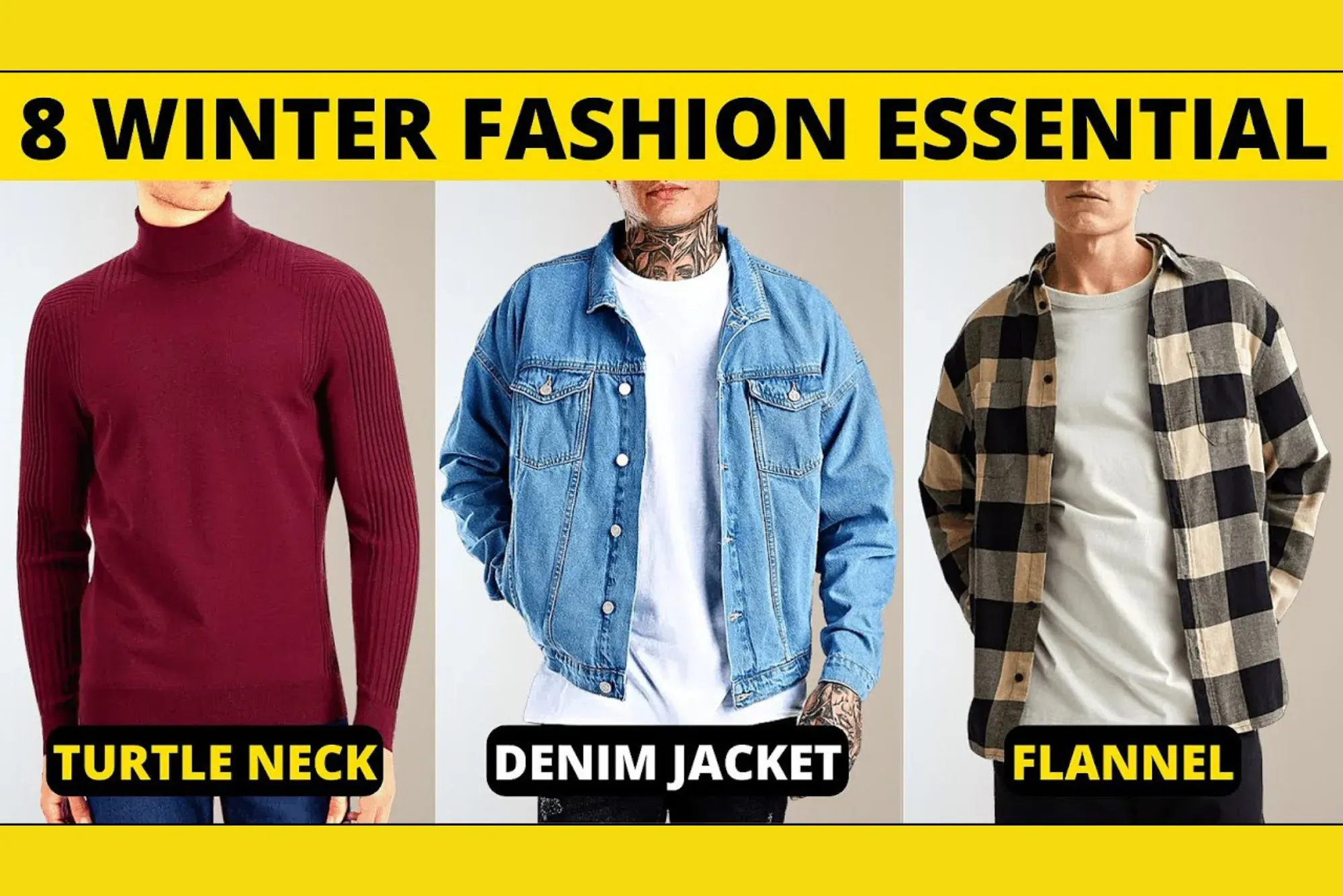8 Men’s Winter Essential for Trendy Look in KSA
